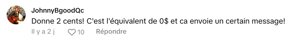 Une Québécoise choquée alors qu'une borne automatique lui demande du pourboire.
