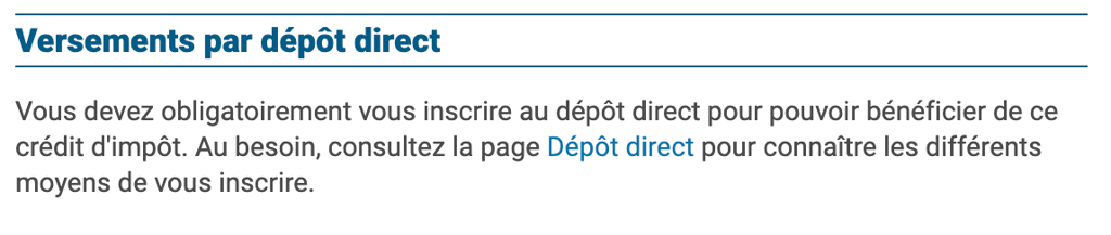 Voici les dates de versement pour le Crédit d'impôt pour solidarité en 2025