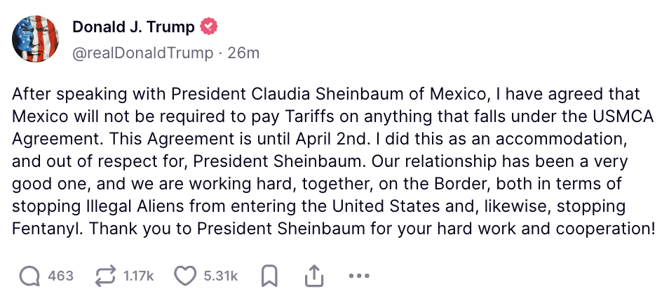 Donald Trump signe un décret majeur sur les tarifs douaniers