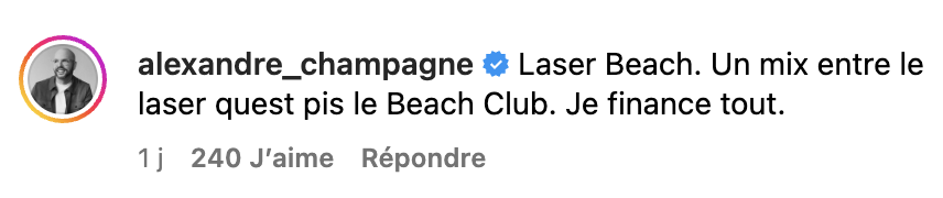 Olivier Primeau évoque ce qui va maintenant avoir lieu sur le site du Beachclub  