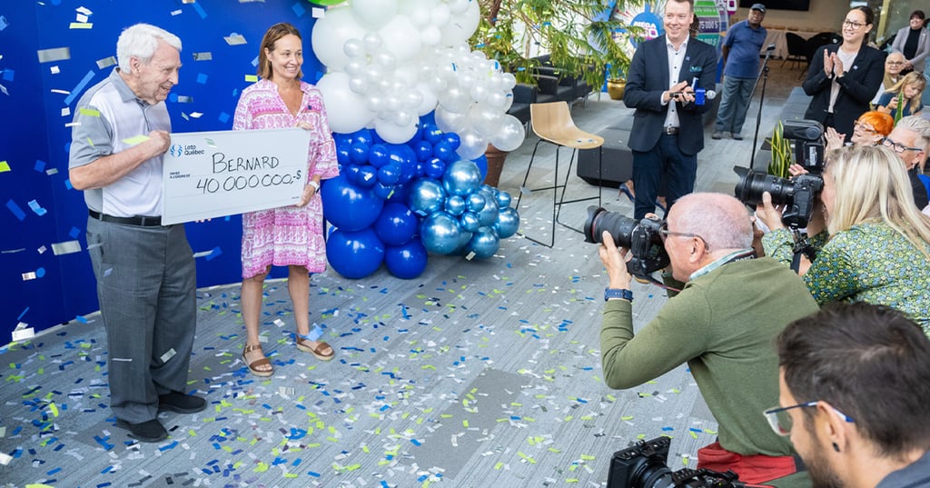 Un retraité québécois gagne la moitié du gros lot historique du Lotto Max