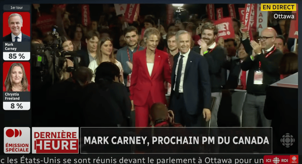 Mark Carney succède à Justin Trudeau à la tête du Parti libéral du Canada