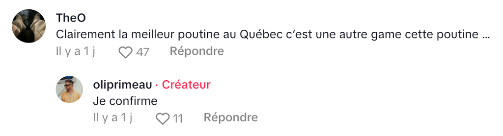 Un commentaire revient souvent après la dernière review de poutine d'Olivier Primeau