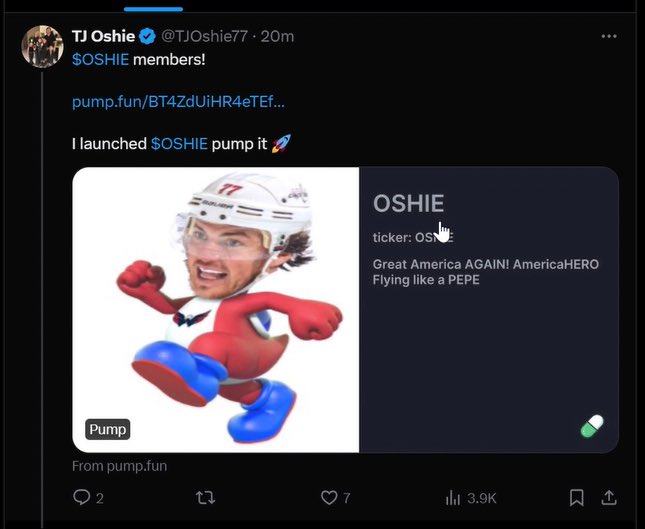 TJ Oshie accused of scamming his fans online