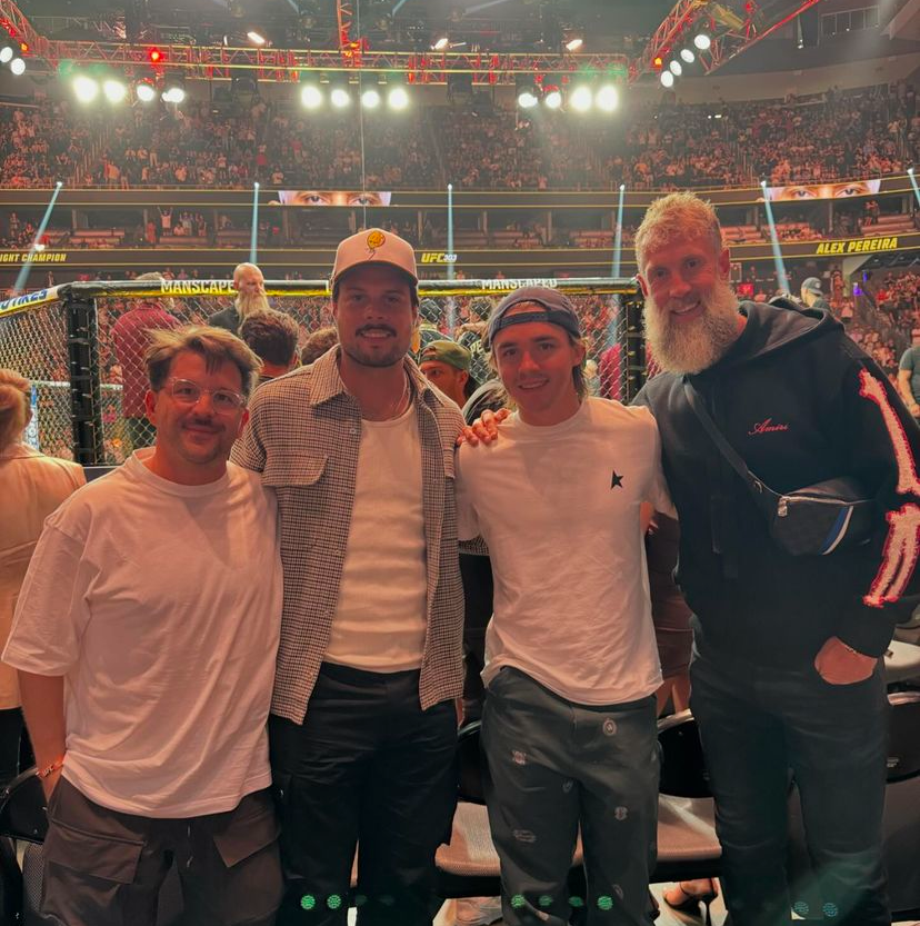 Auston Matthews spotted alongside 2 NHL stars at the UFC.