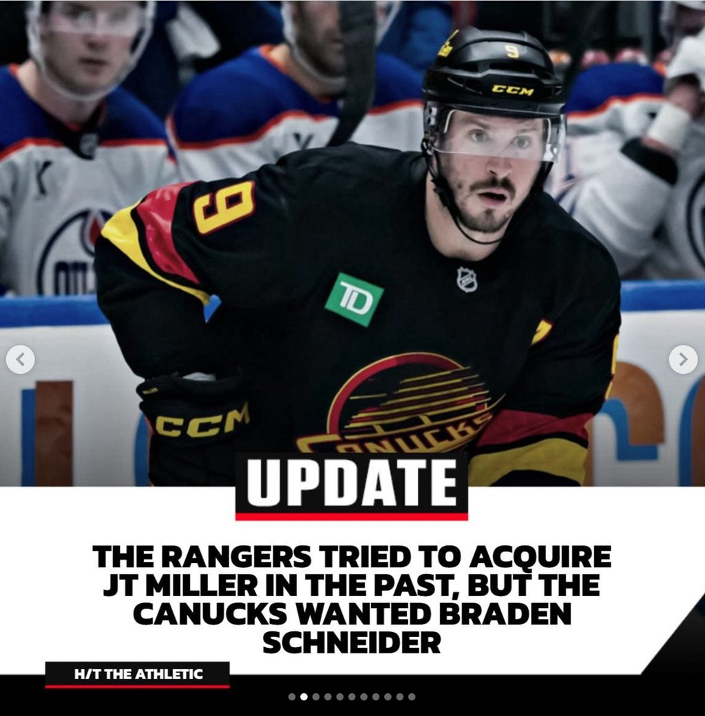 Failed trade reported for Canucks’ JT Miller during his leave of absence!