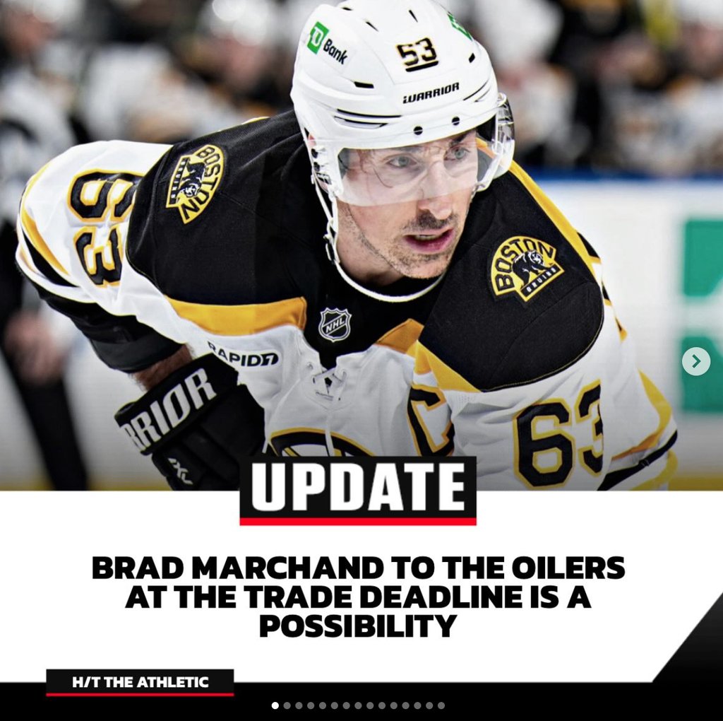 Latest trade update sends Brad Marchand to Canada!