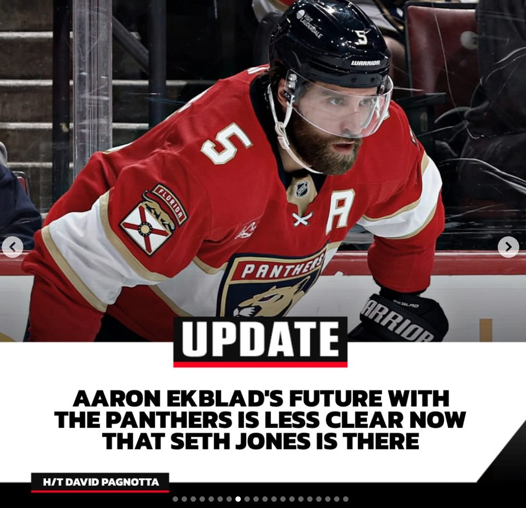 Aaron Ekblad is getting forced out of Florida!