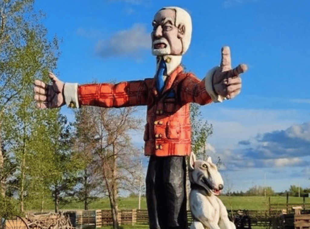 Saskatchewan town unveils 15 foot tall Don Cherry statue