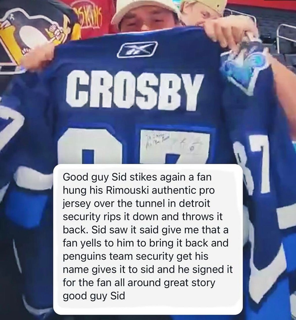 Extremely classy move by Sidney Crosby after fan gets mistreated by Red Wings security