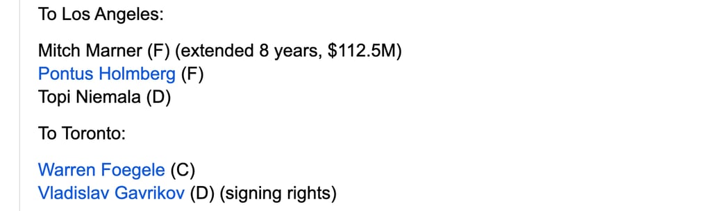 Bold sign-and-trade plan on the table for Mitch Marner!