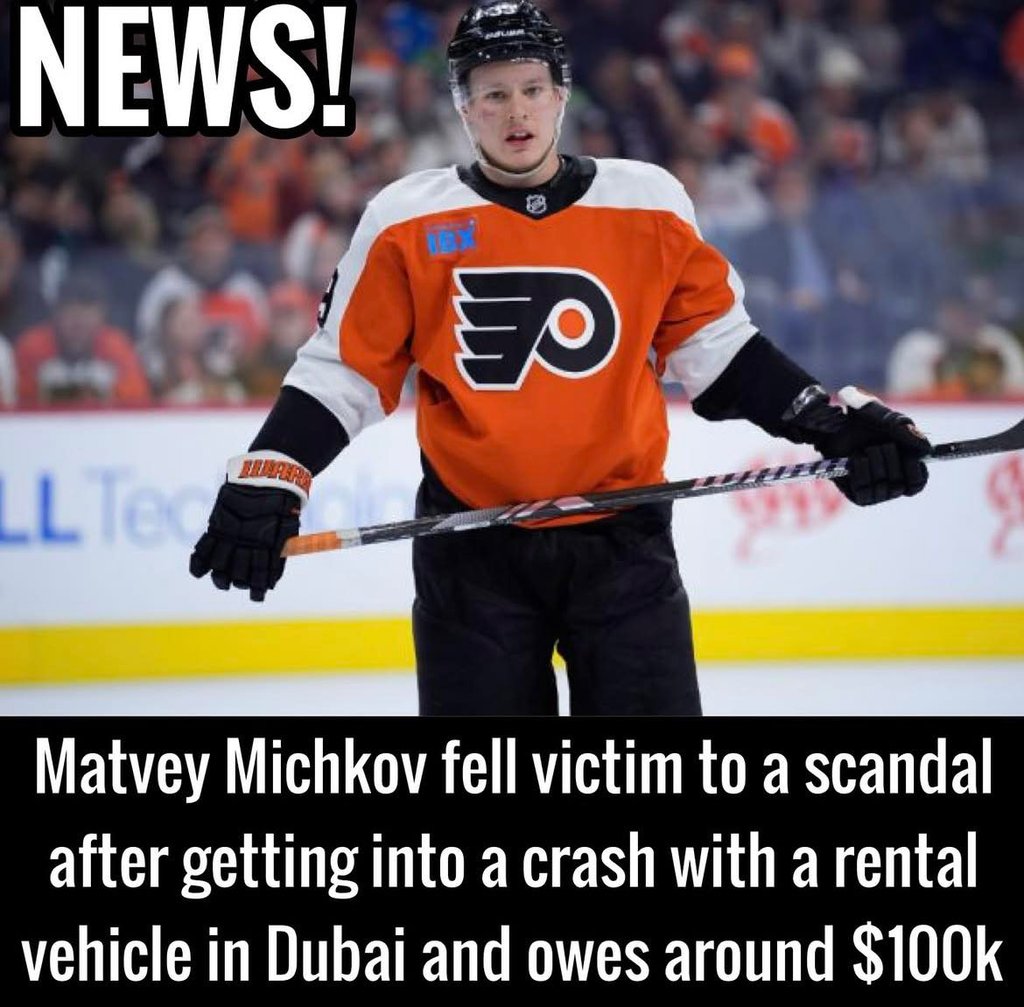 Update on Matvei Michkov’s crazy car crash : extortion allegations surface!