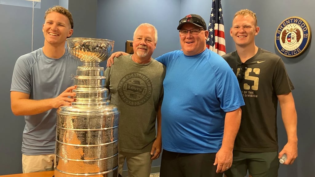 Pictures surface on how Brady Tkachuk dealt with brother Matthew’s day with the Stanley Cup