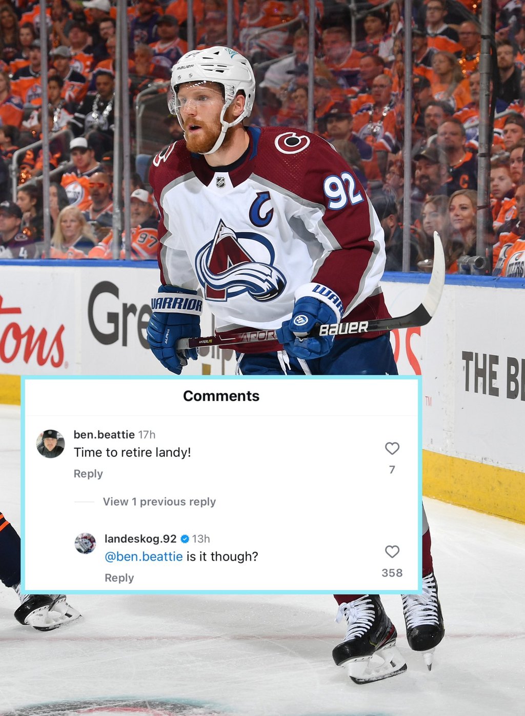 Sudden development in Gabriel Landeskog’s NHL future!