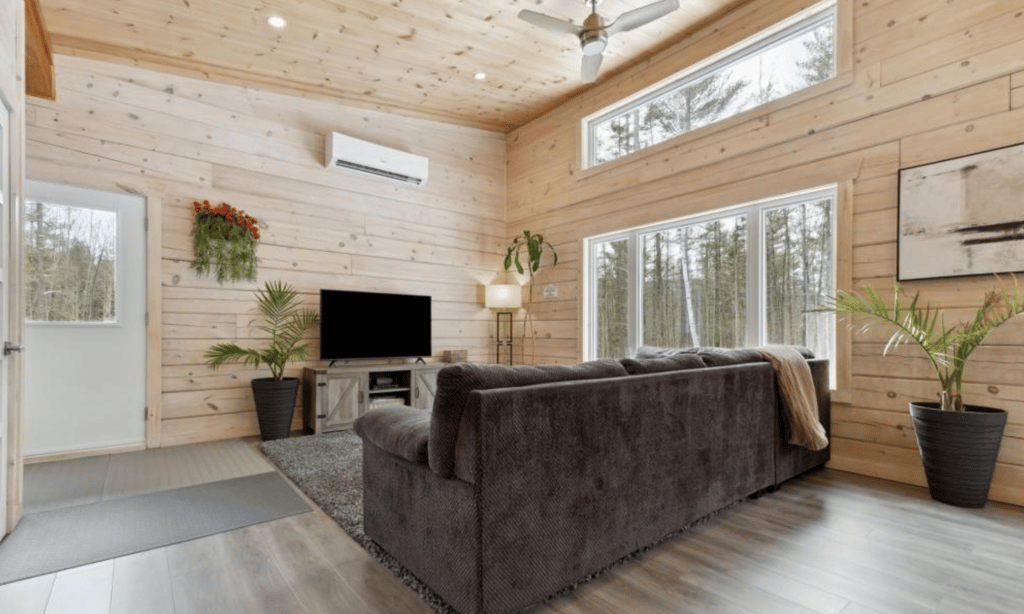 Chalet moderne au bord de la rivière parfait pour s'évader en famille ou en tre amis