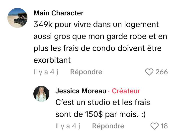 Les internautes choqué par la taille d'un condo de 349 000 $ à Montréal 