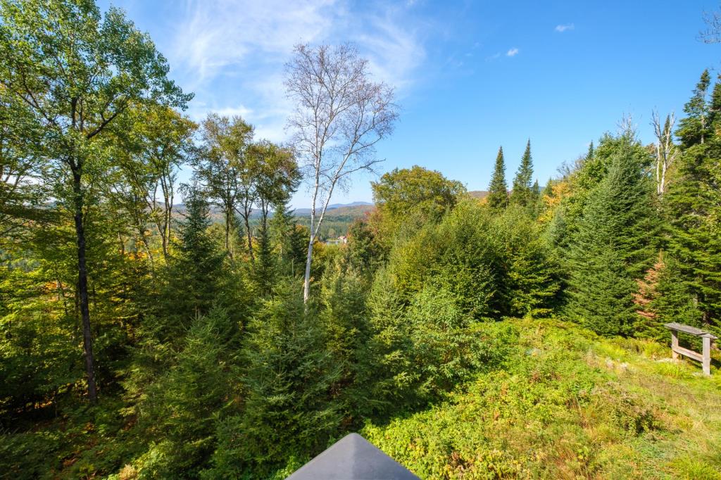 Vendu meublé! Superbe cottage en bois rond niché sur un site digne d'une carte postale