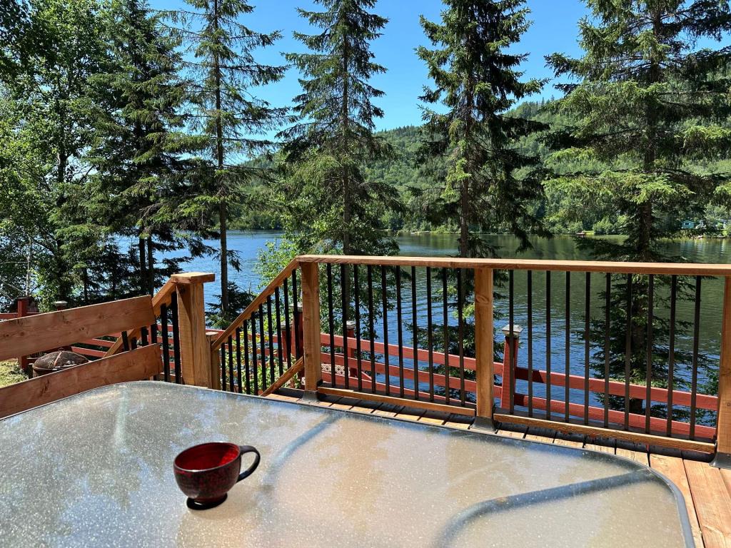 Tout meublé et équipé 144 900 $! Chalet au charme pittoresque surplombant un lac