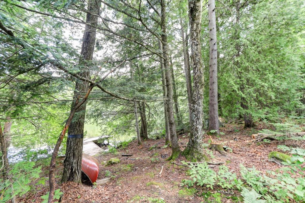 Charmant chalet en rondins sur la rive d'un lac paisible à 1 heure de Montréal