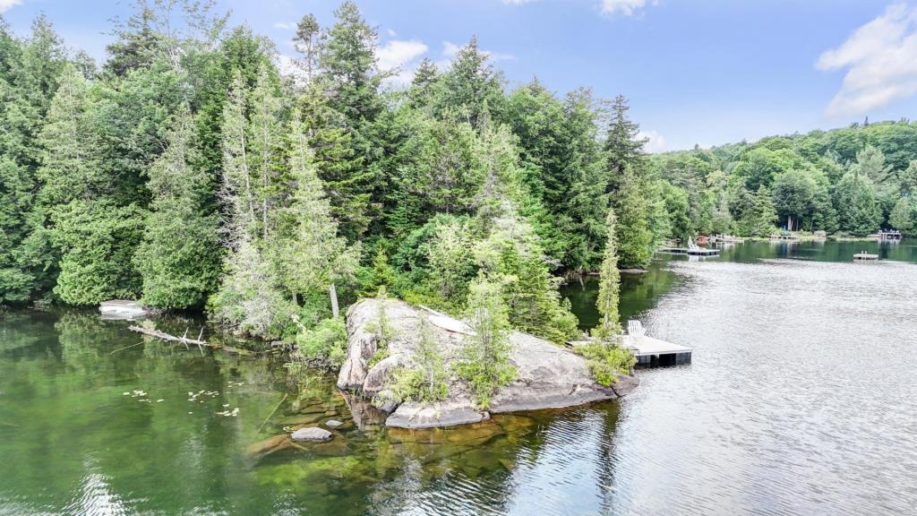 Charmant chalet en rondins sur la rive d'un lac paisible à 1 heure de Montréal