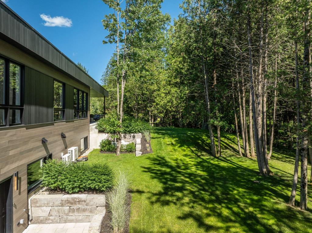 Beauté contemporaine en pleine nature avec vue sur la montagne