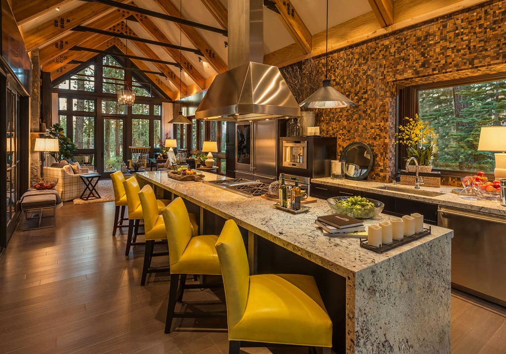 Chalet rustique classique : une fusion parfaite de modernité et d'éléments industriels