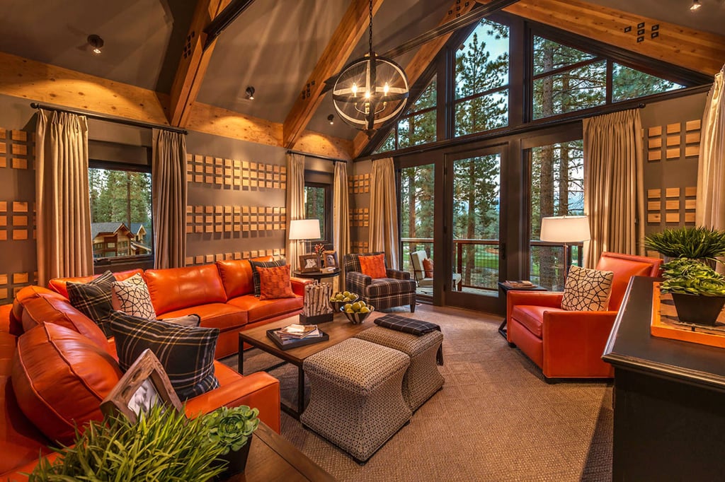 Chalet rustique classique : une fusion parfaite de modernité et d'éléments industriels