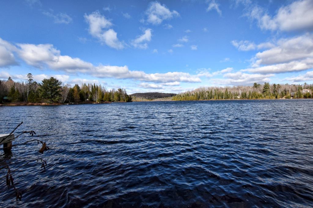 Irrésistible maison en bois rond surplombant un lac à vendre pour 369 900 $