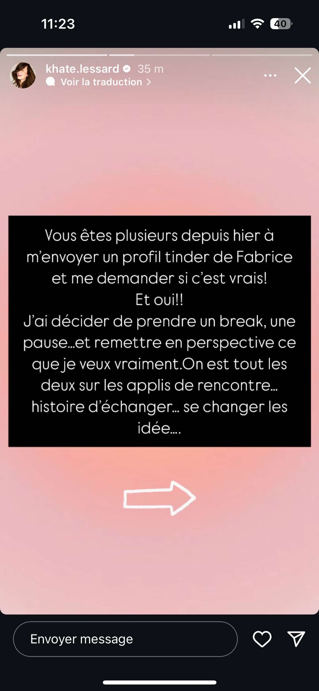 Khate Lessard confirme la nouvelle que ses fans redoutaient et on lui envoie toutes nos pensées