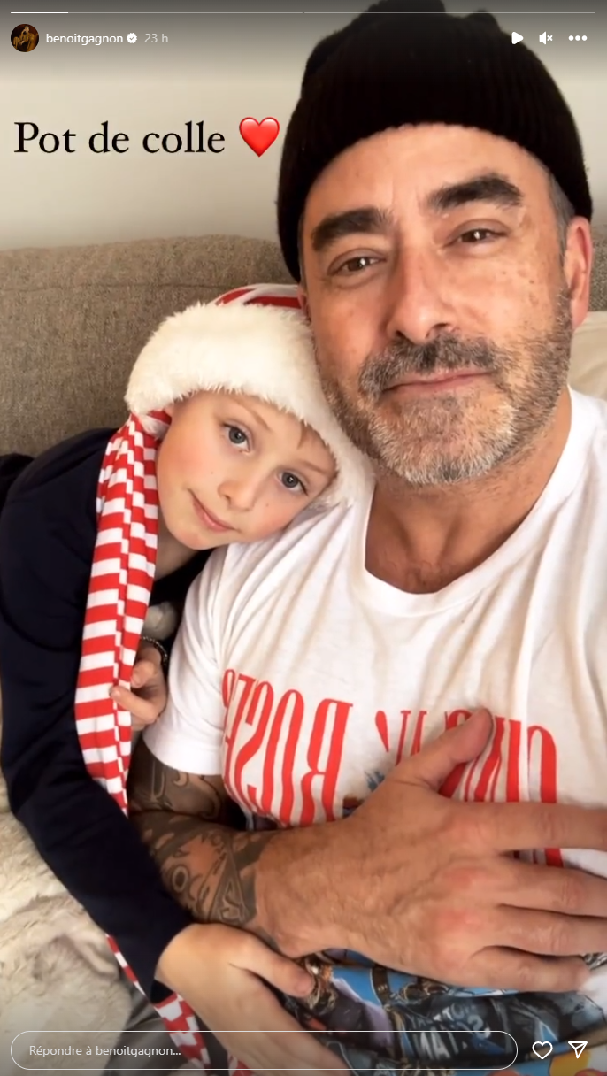 Benoit Gagnon publie une adorable photo avec son fils et il a tellement grandi