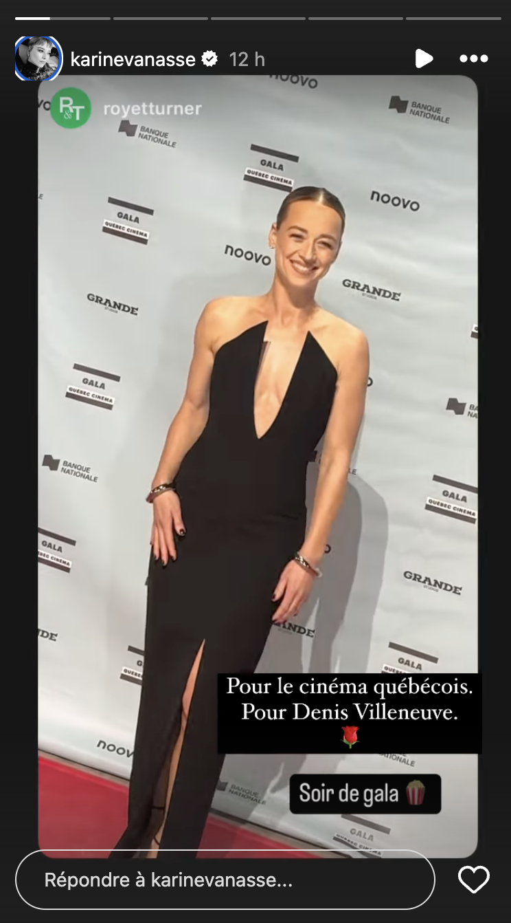 La robe de Karine Vanasse en a mis plein la vue au Gala Québec Cinéma