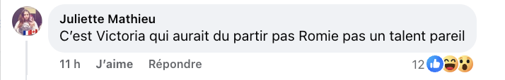 Les fans de Romie crient à l'injustice après son élimination à Star Académie