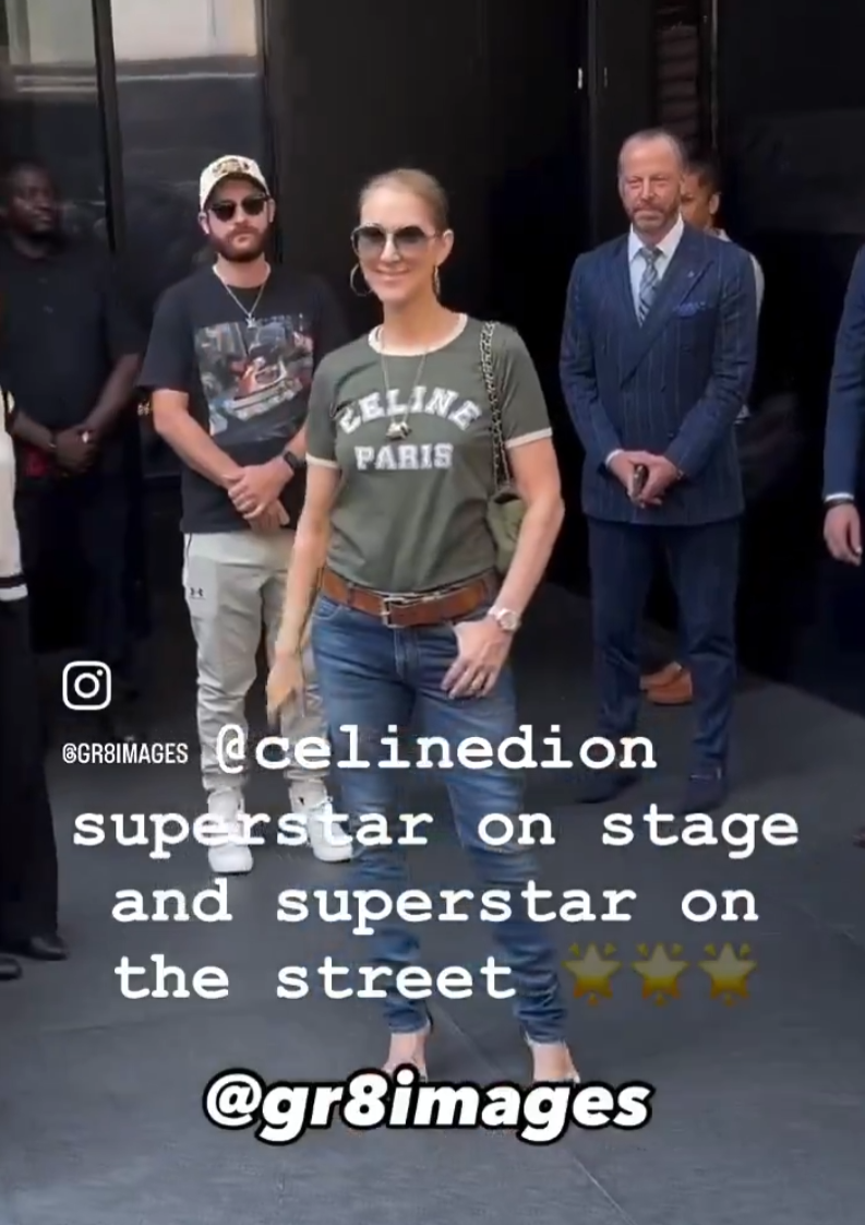 Céline Dion reçoit une immense vague d'amour en sortant d'un hôtel à New York