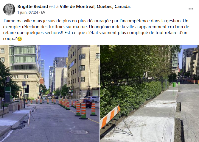 Brigitte Bédard de LCN est « découragée par l’incompétence dans la gestion de Montréal » et voici pourquoi
