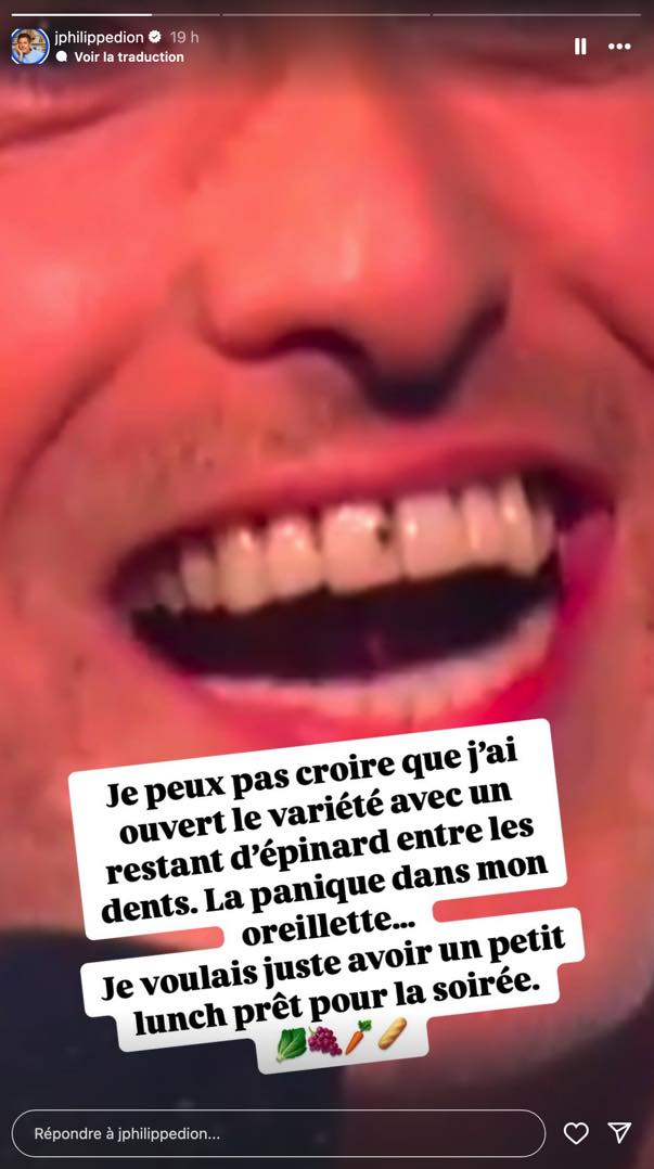 Jean-Philippe Dion revient sur le petit moment de panique en lien avec ses dents à Star Académie