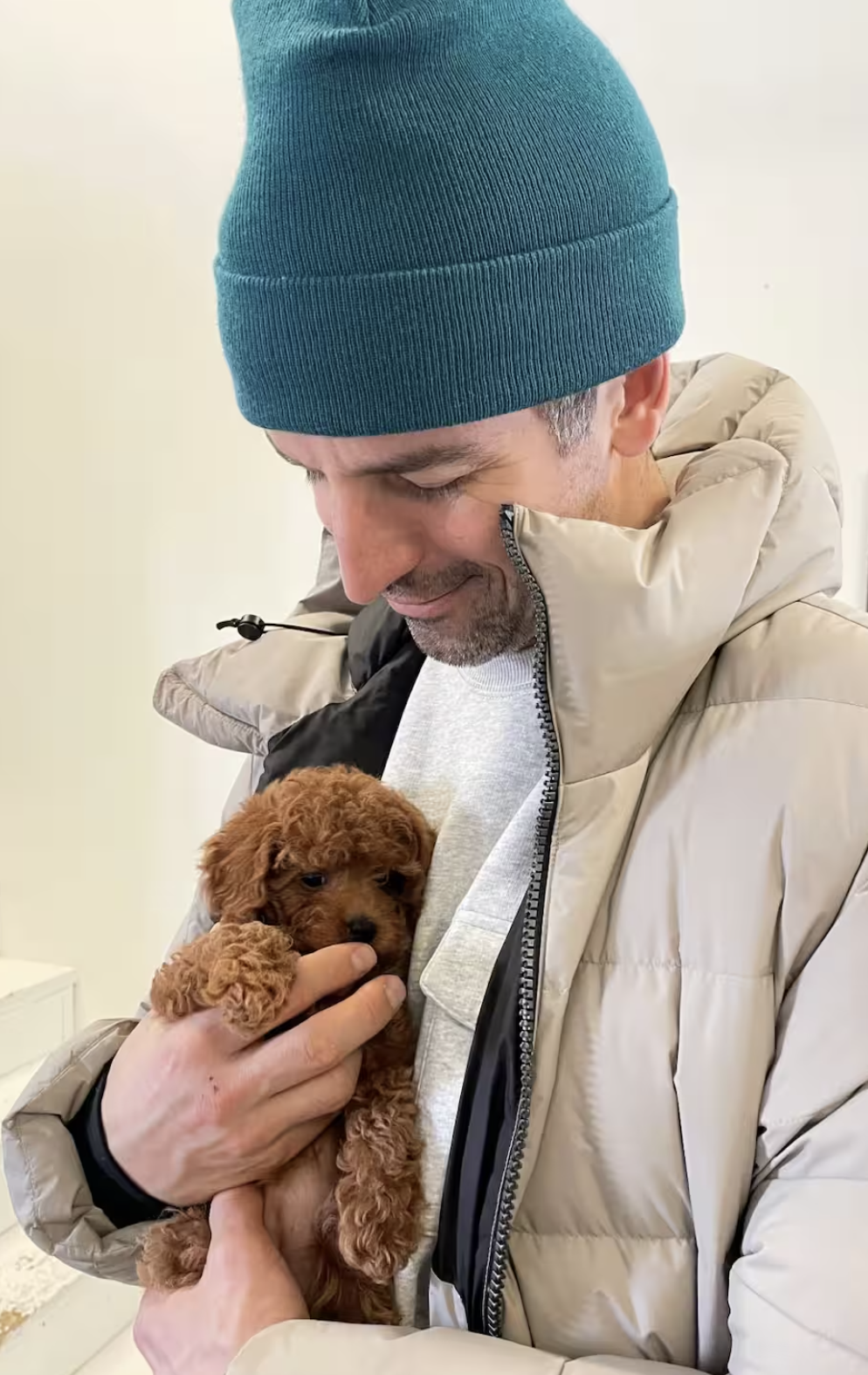 Charles-Antoine Sinotte de Salut Bonjour accueille un adorable nouveau membre dans sa famille 