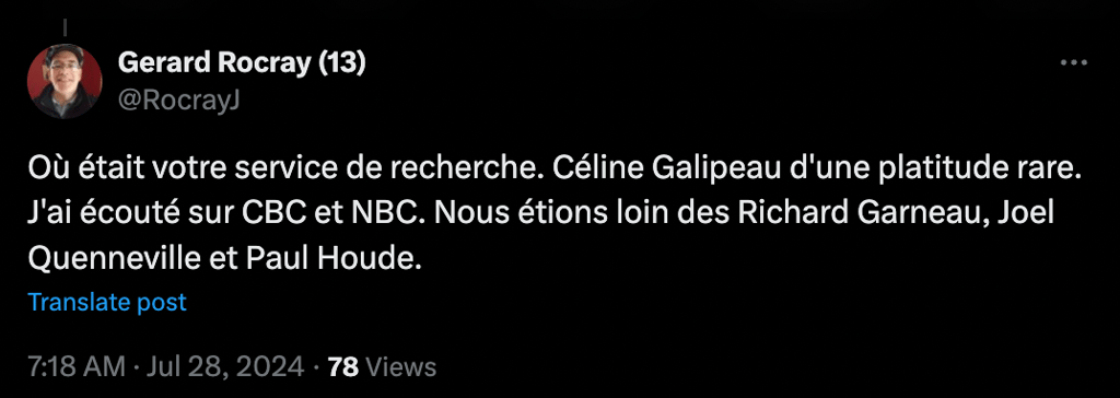 Céline Galipeau répond finalement aux vives critiques sur la cérémonie d'ouverte des JO à Radio-Canada