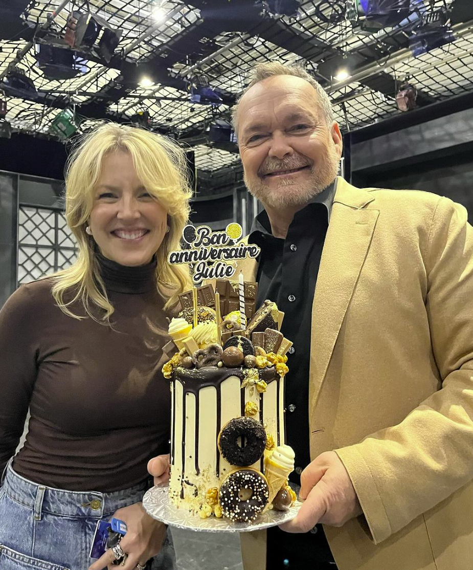 Voici le magnifique gâteau que Jean-Michel Anctil a offert à Julie Bélanger pour son anniversaire