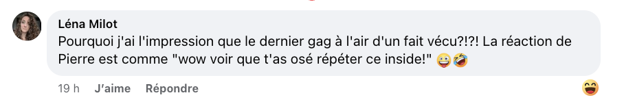 Christine Morency achève Pierre Hébert avec une blague en bas de la ceinture