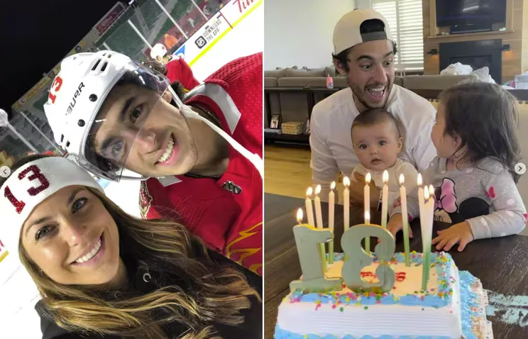 La conjointe de Johnny Gaudreau annonce qu'elle est enceinte de leur 3e enfant