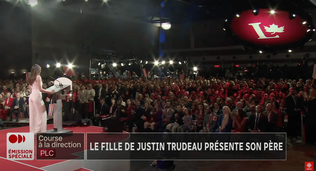 Un commentaire revient souvent après le discours de la fille de Justin Trudeau