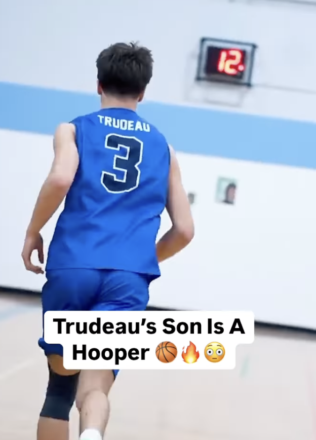 Le fils de Justin Trudeau en met plein la vue avec ses talents de basketteur