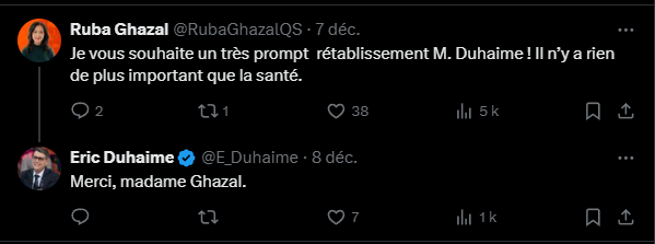 Éric Duhaime brise le silence à la suite de son hospitalisation d'urgence 