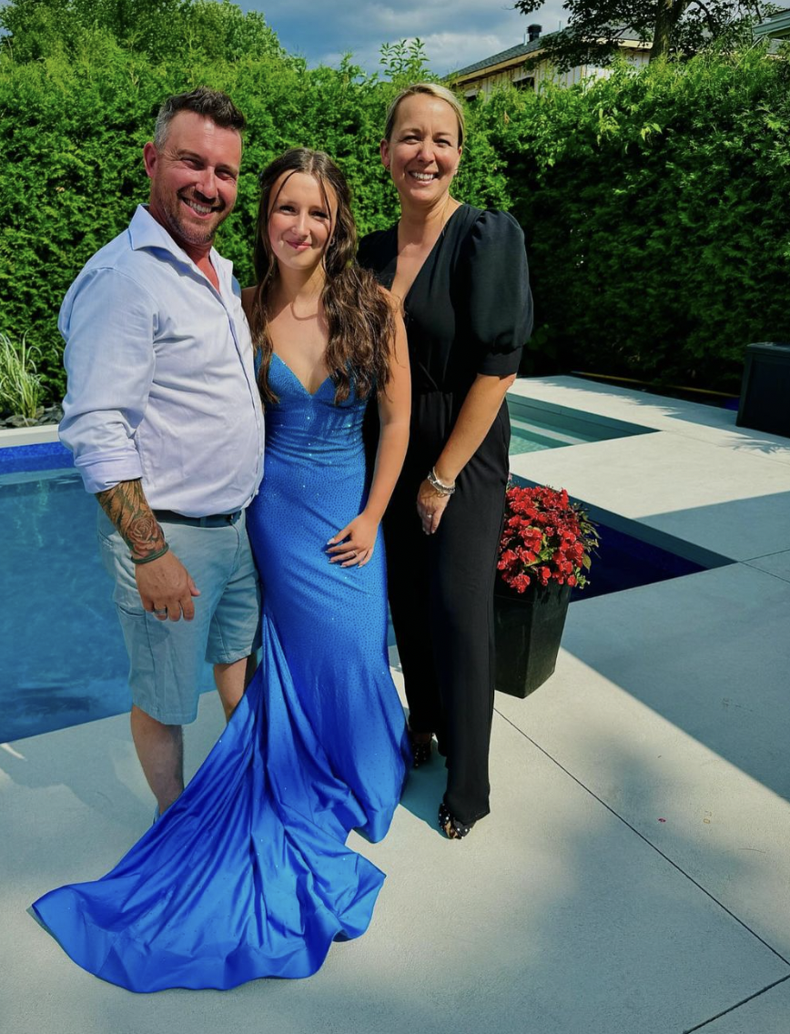 Julie Houle de La Poule aux œufs d'or vit un moment bien spécial avec toute sa famille