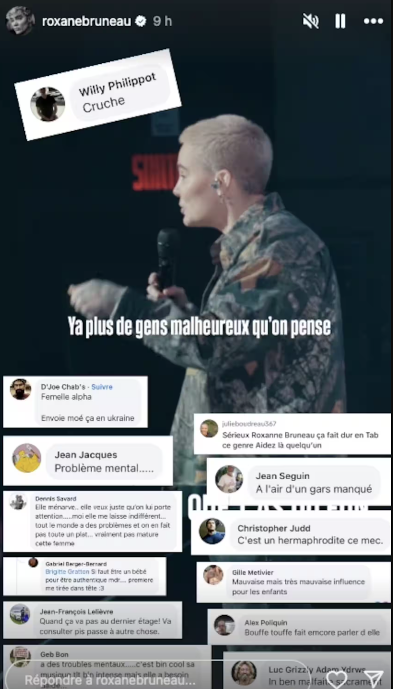 Roxane Bruneau dévoile les commentaires horribles qu'elle a reçus après avoir publié une vidéo touchante