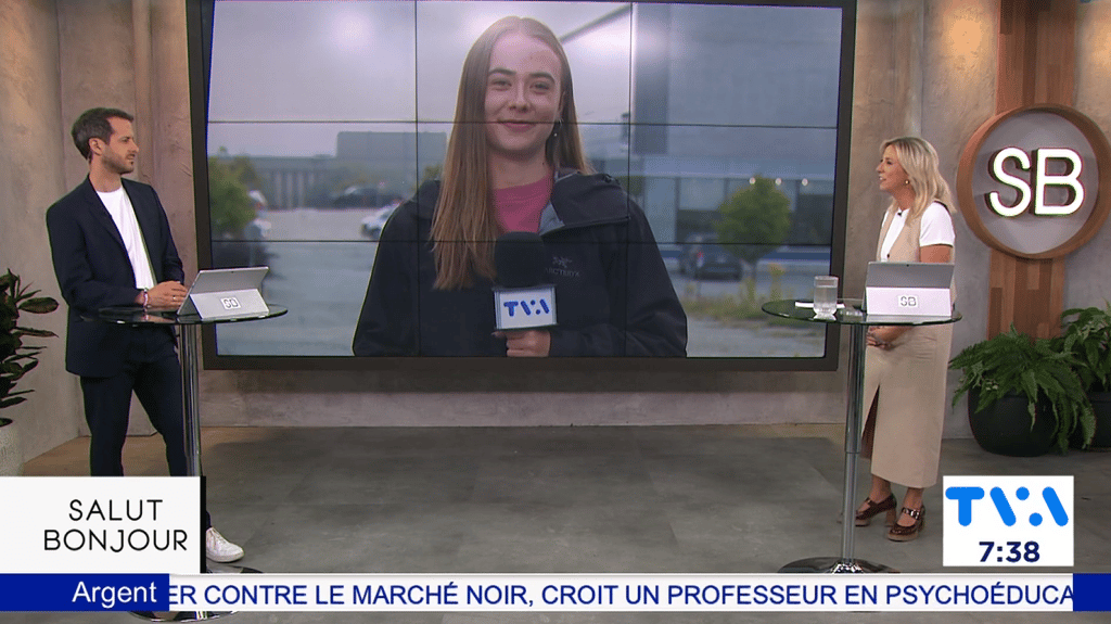 Ève-Marie Lortie vit un moment magique avec sa fille pour sa première journée à la barre de Salut Bonjour