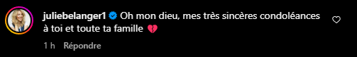 Les vedettes sont nombreuses à envoyer des messages à Maripier Morin suite l'annonce du décès de son frère