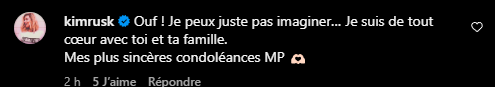 Les vedettes sont nombreuses à envoyer des messages à Maripier Morin suite l'annonce du décès de son frère