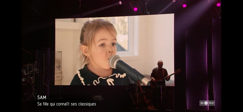 La petite-fille de Patrick Bourgeois chante sa chanson pour surprendre son papa Ludovick Bourgeois