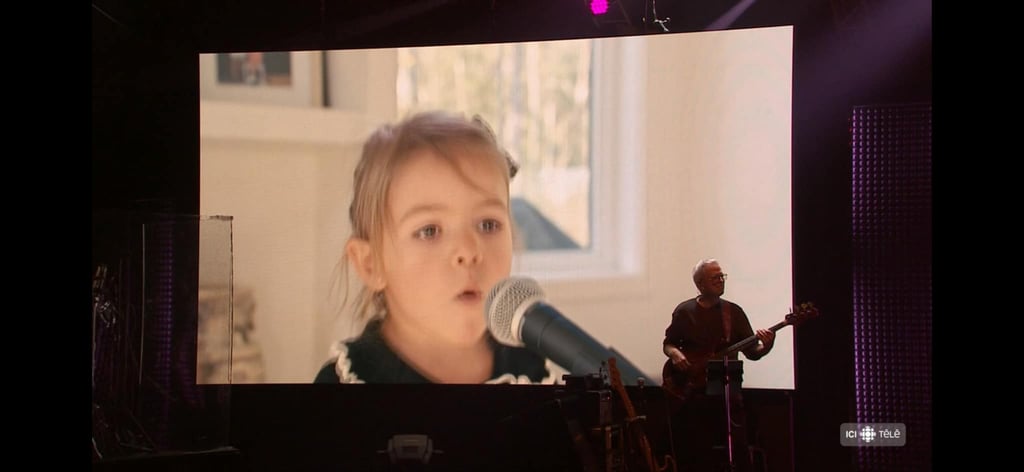 La petite-fille de Patrick Bourgeois chante sa chanson pour surprendre son papa Ludovick Bourgeois